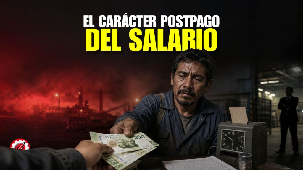 El carácter postpago del salario