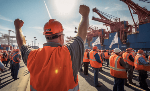 Puertos alemanes enfrentan riesgo de huelga indefinida tras rechazo de oferta salarial